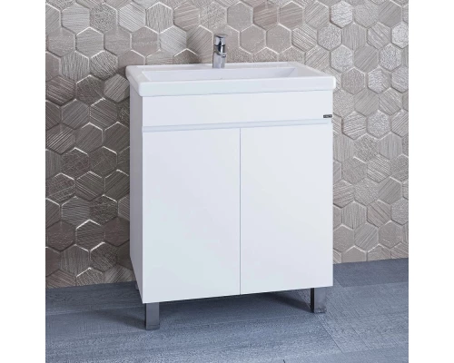 Тумба белый глянец 66,5 см Санта Марс 700241