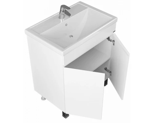 Тумба белый глянец 66,5 см Санта Марс 700241