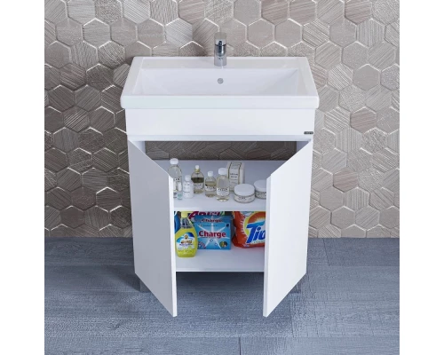 Тумба белый глянец 66,5 см Санта Марс 700241