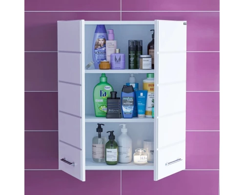 Шкаф подвесной белый глянец Санта Омега 407002