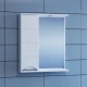 Зеркальный шкаф 60x72 см белый глянец Санта Родос 106015
