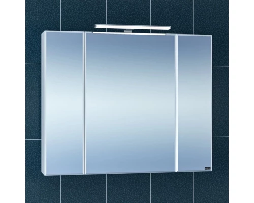 Зеркальный шкаф 87x73 см белый глянец Санта Стандарт 113018
