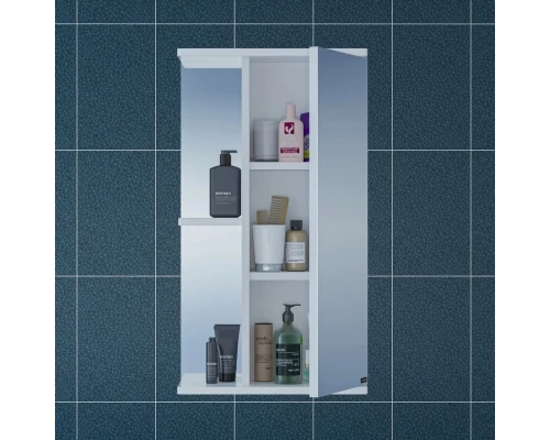 Зеркальный шкаф 41x70 см белый глянец Санта Ника 101081