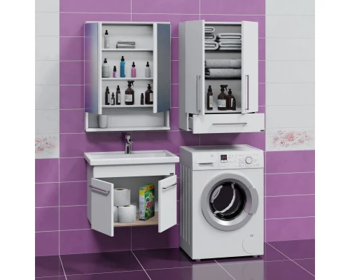 Комплект мебели белый глянец 71 см Санта Вегас 226035 + FOCTEP70 + 700179