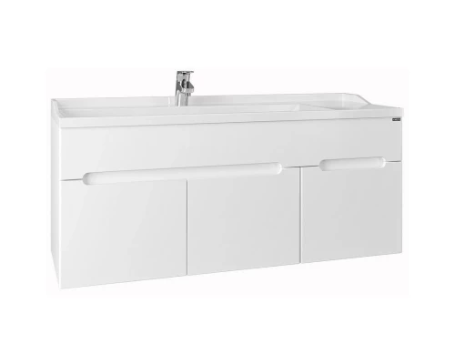 Тумба с раковиной белый глянец 120 см Санта Лондон 224032 + Sirius120