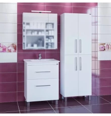 Комплект мебели белый глянец 66 см Санта Вегас 226028 + OCKAP65 + 113009