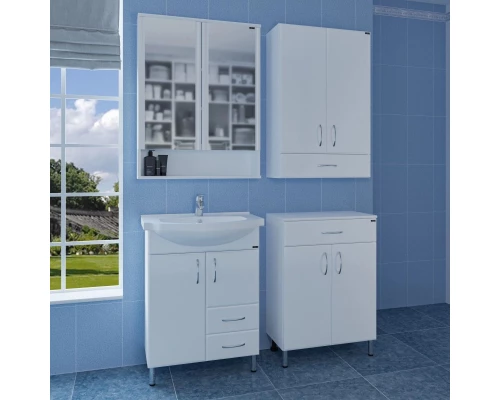 Комплект мебели белый глянец 65,5 см Санта Элеганс 201103 + ELEGAHC65 + 700179