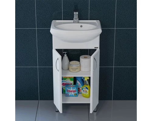 Комплект мебели белый глянец 46 см Санта Уют 201084 + YYUT45 + 101081