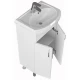 Тумба с раковиной белый глянец 46 см Санта Уют 201084 + YYUT45