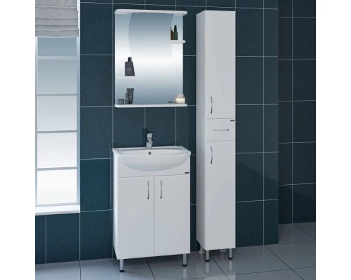 Комплект мебели белый глянец 55 см Санта Уют 201087 + YYUT55 + 101052