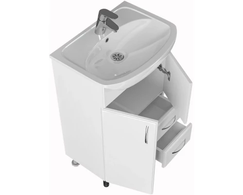 Комплект мебели белый глянец 55 см Санта Уют 201088 + YYUT55 + 101020