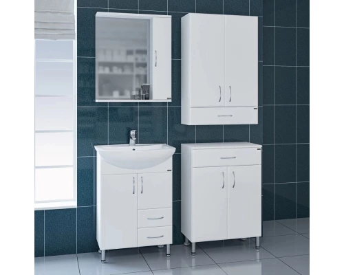 Комплект мебели белый глянец 60 см Санта Грация 201020 + GPACIYA60 + 101112