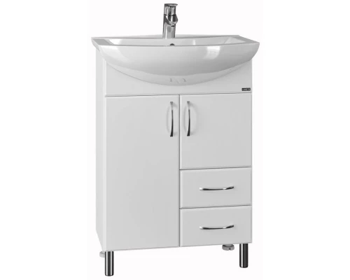 Тумба с раковиной белый глянец 60 см Санта Грация 201020 + GPACIYA60