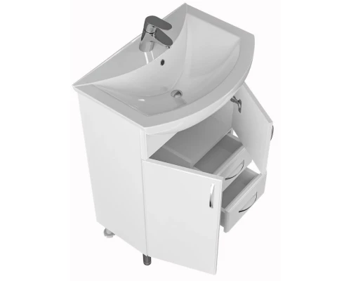 Тумба с раковиной белый глянец 60 см Санта Грация 201020 + GPACIYA60