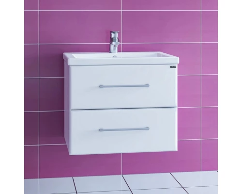 Тумба с раковиной белый глянец 60,5 см Санта Омега 207045 + FOCTEP60