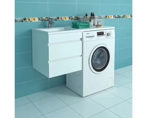 Тумба белый глянец 48 см Санта Марс 700262