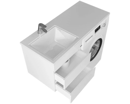 Тумба белый глянец 48 см Санта Марс 700262