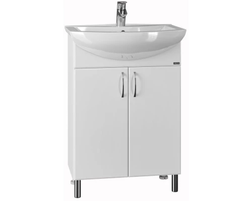 Тумба с раковиной белый глянец 60 см Санта Грация 201019 + GPACIYA60
