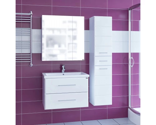 Комплект мебели белый глянец 70,5 см Санта Омега 207038 + FOCTEP70 + 113008