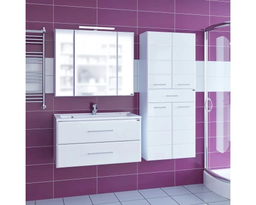 Комплект мебели белый глянец 89,7 см Санта Омега 207041 + ELEN90 + 113018