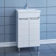Тумба с раковиной белый глянец 50 см Санта Родос 206011 + FOCTEP50