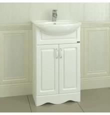 Тумба с раковиной белый глянец 51 см Санта Верона 700111 + YYUT50
