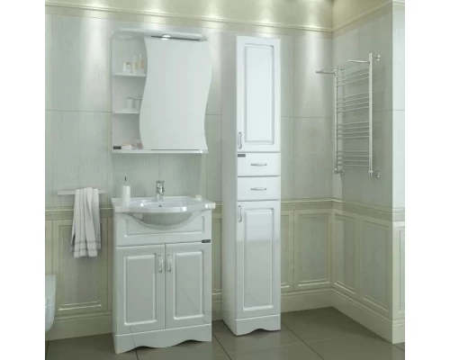 Комплект мебели белый глянец 60 см Санта Верона 700112 + CATYPH60 + 101016