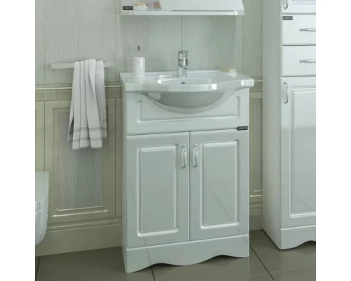 Комплект мебели белый глянец 60 см Санта Верона 700112 + CATYPH60 + 101016