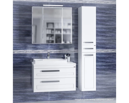 Комплект мебели белый глянец 80 см Санта Нептун 230012 + 900120 + 113011