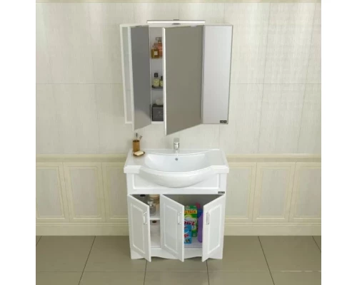 Комплект мебели белый глянец 81 см Санта Верона 700113 + CLASSIC80 + 113011