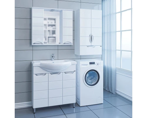 Комплект мебели белый глянец 80,5 см Санта Родос 206023 + CLASSIC80 + 106017