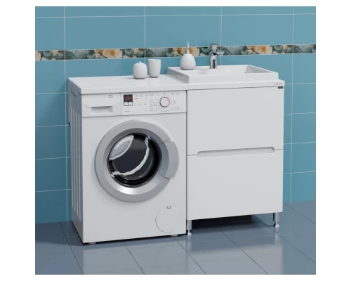 Тумба белый глянец 59 см Санта Лондон 224034