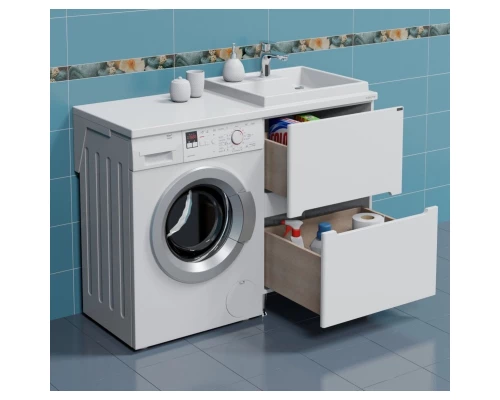 Тумба белый глянец 59 см Санта Лондон 224034