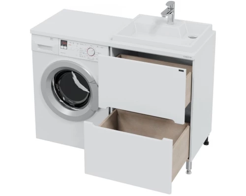 Тумба белый глянец 59 см Санта Лондон 224034