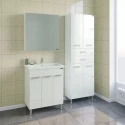 Комплект мебели белый глянец 71 см Санта Ливерпуль 700120 + FOCTEP70 + 113008