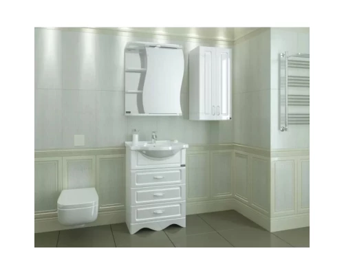 Комплект мебели белый глянец 60 см Санта Верона 700116 + CATYPH60 + 101016