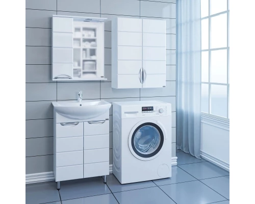 Комплект мебели белый глянец 60 см Санта Родос 206022 + GPACIYA60 + 106015