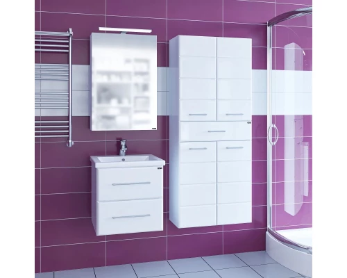 Комплект мебели белый глянец 50 см Санта Омега 207035 + FOCTEP50 + 113015