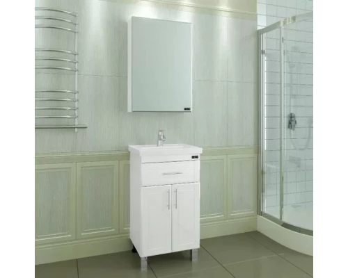 Комплект мебели белый глянец 50 см Санта Дублин 223002 + FOCTEP50 + 113002