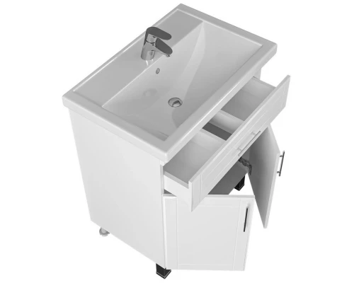 Тумба с раковиной белый глянец 71 см Санта Дублин 223004 + FOCTEP70