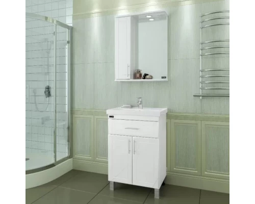 Комплект мебели белый глянец 61 см Санта Дублин 223003 + FOCTEP60 + 123001