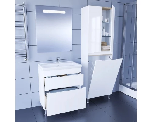 Комплект мебели белый глянец 71 см Санта Лондон 224006L + FOCTEP70 + 900519