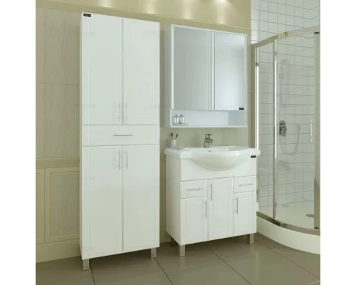 Комплект мебели белый глянец 81 см Санта Дублин 223008 + CLASSIC80 + 700180