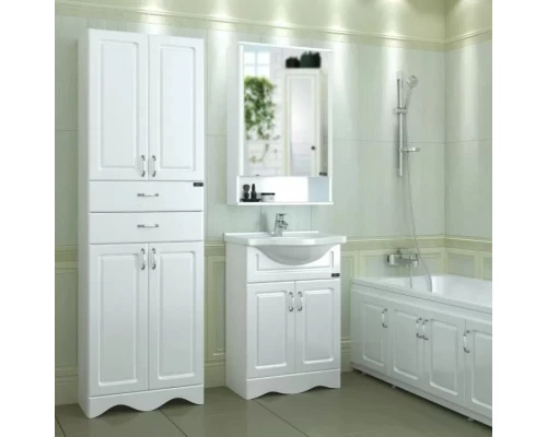 Комплект мебели белый глянец 60 см Санта Верона 700112 + CATYPH60 + 700178