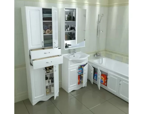 Комплект мебели белый глянец 60 см Санта Верона 700112 + CATYPH60 + 700178