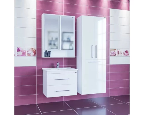 Комплект мебели белый глянец 66 см Санта Вегас 226029 + OCKAP65 + 700179