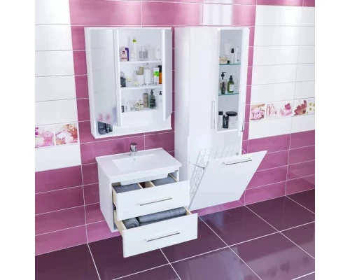 Комплект мебели белый глянец 66 см Санта Вегас 226029 + OCKAP65 + 700179