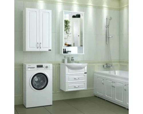 Комплект мебели белый глянец 51 см Санта Верона 700190 + YYUT50 + 700177