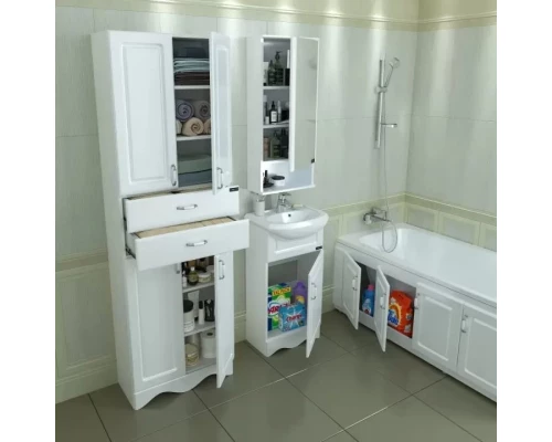 Комплект мебели белый глянец 46 см Санта Верона 700189 + YYUT45 + 700176