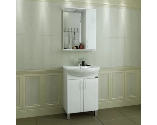 Комплект мебели белый глянец 60 см Санта Дублин 223006 + GPACIYA60 + 123002